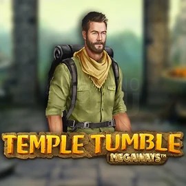 Temple Tumble Megaways slot logo by Relax Gaming at Wild Card City CasinoTemple Tumble Megaways